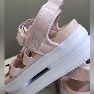 Nike Platform Sandals- rose colored